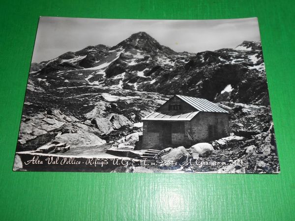 Cartolina Alta Val Pellice - Rifugio UGET e M. Granero …