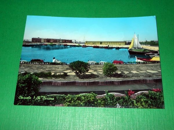 Cartolina Cinquale - La Darsena 1966.
