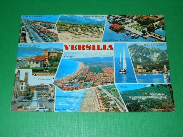 Cartolina Versilia - Vedute diverse 1983.