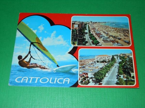 Cartolina Cattolica - Vedute diverse 1985.