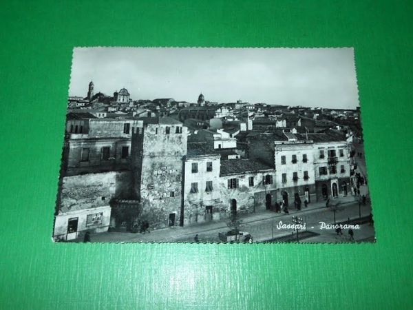 Cartolina Sassari - Panorama 1952.