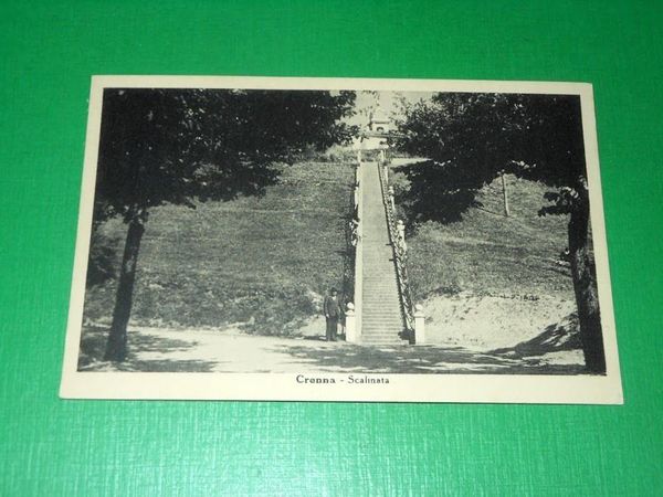 Cartolina Crenna - Scalinata 1940 ca.