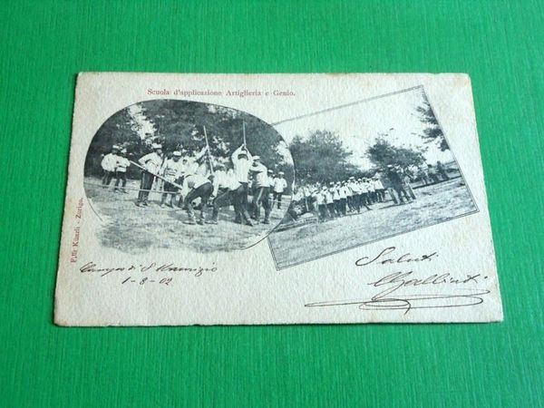 Cartolina S. Maurizio Canavese - Scuola d'applicazione Artiglieria e Genio …