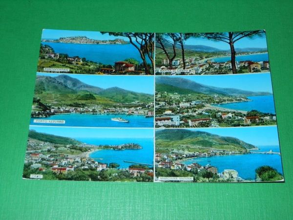 Cartolina Saluti dall' Isola d' Elba - Vedute diverse 1967.