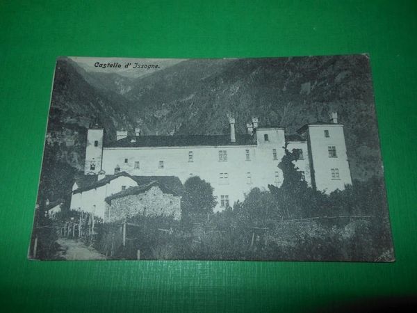 Cartolina Castello d' Issogne ( Aosta ) - Veduta 1920 …