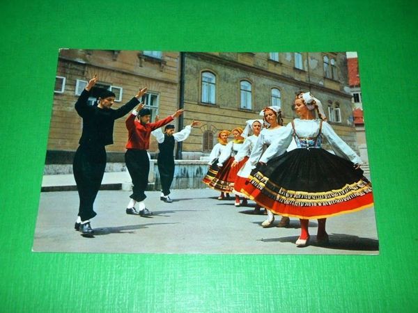 Cartolina Croazia OTOK - Folk Costumes 1960 ca.