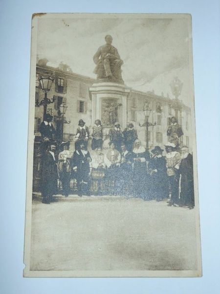 Cartolina Lecco - Monumento ad A. Manzoni e gruppo degli …