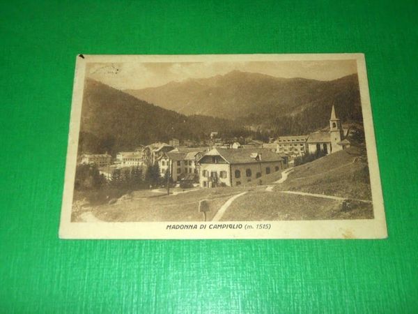 Cartolina Madonna di Campiglio - Scorcio panoramico 1925 ca.