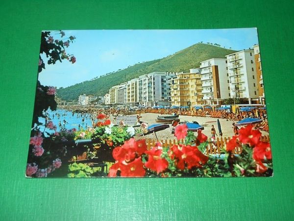 Cartolina Borghetto S. Spirito - Spiaggia 1979.