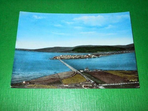 Cartolina Orbetello - Panorama 1960 .
