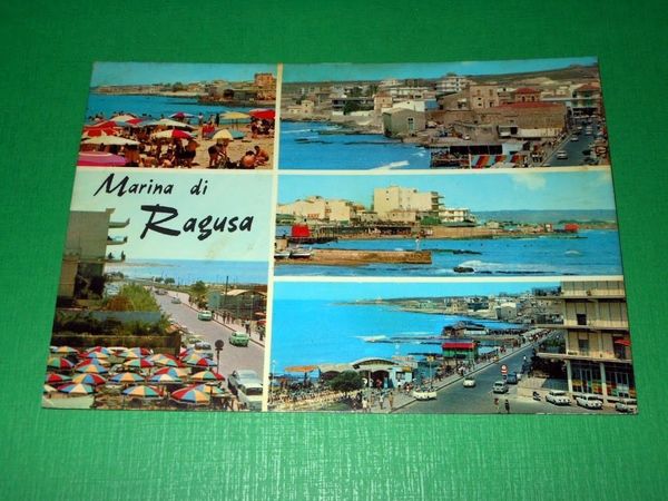 Cartolina Marina di Ragusa - Vedute diverse 1975 ca.