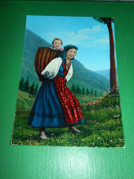 Cartolina Costumi Carnici ( Udine ) 1960 ca.