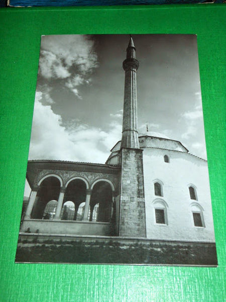 Cartolina Tirana Moschea e P.zza Scanderbeg Tiranë Xhamija dhe Sheshi …