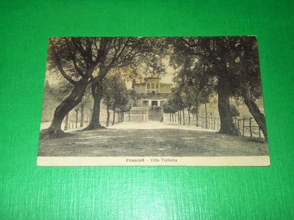 Cartolina Frascati - Villa Torlonia 1918.