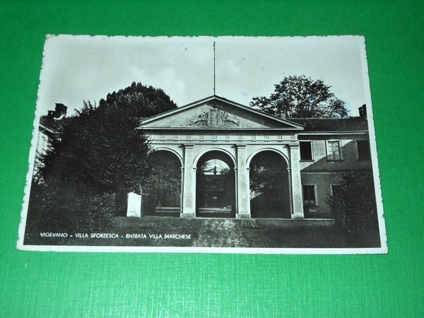 Cartolina Vigevano - Villa Sforzesca - Entrata Villa Marchese 1946 …