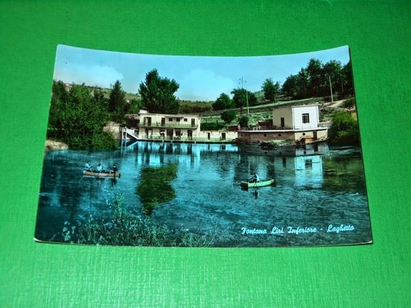 Cartolina Fontana Liri Inferiore - Laghetto 1962...