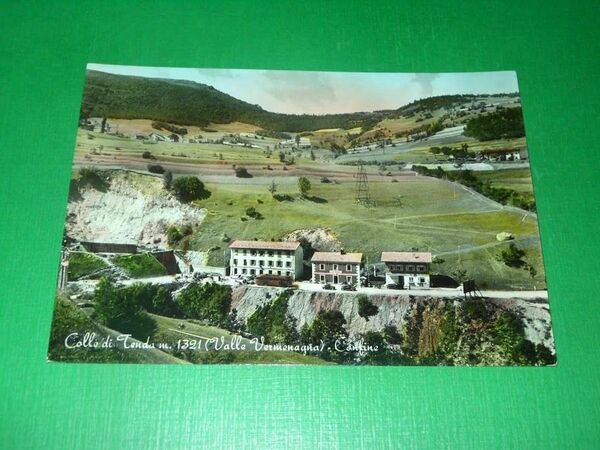 Cartolina Colle di Tenda ( Valle Vermenagna ) - Confine …