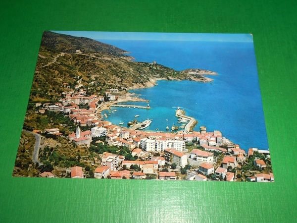 Cartolina Isola del Giglio - Giglio Porto - Veduta aerea …
