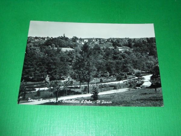 Cartolina Terme Fonte Feja - Castelletto d'Orba - Il parco …