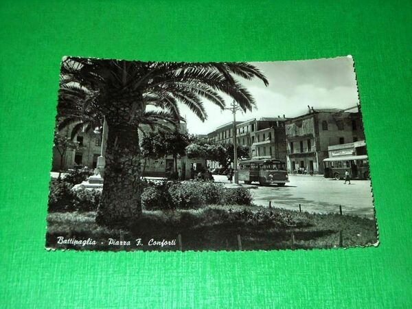 Cartolina Battipaglia - Piazza F. Conforti 1953.