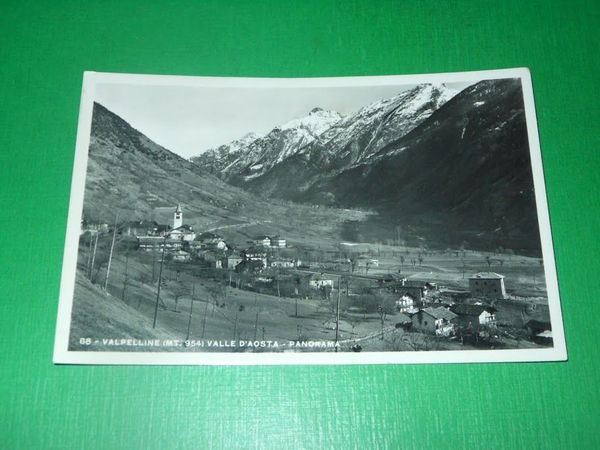 Cartolina Valpelline ( Valle d' Aosta ) - Panorama 1955.