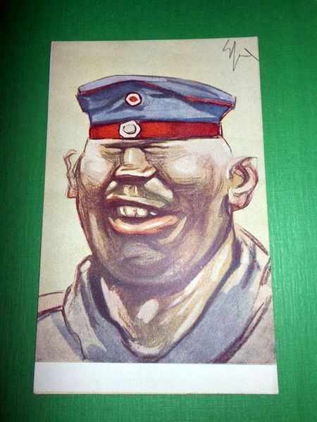 Cartolina satirica Militaria - TEDESCO - illustratore E. Sacchetti 1930 …