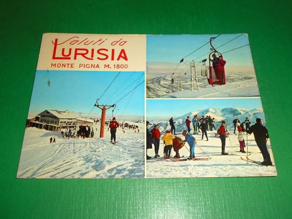 Cartolina Saluti da Lurisia - Monte Piegna - Vedute diverse …