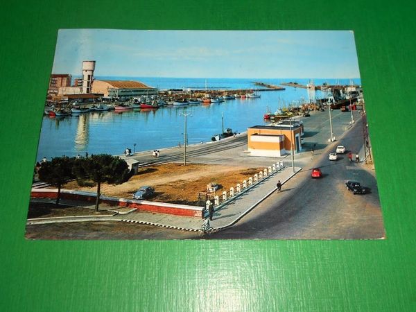 Cartolina Pescara - Veduta parziale con Porto Canale 1965.