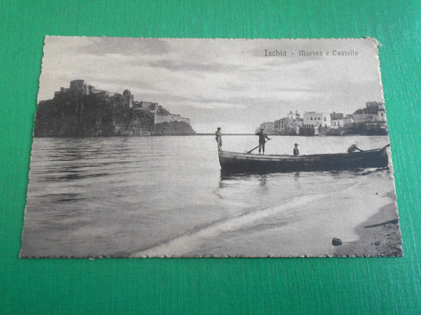Cartolina Ischia - Marina e Castello 1920 ca.