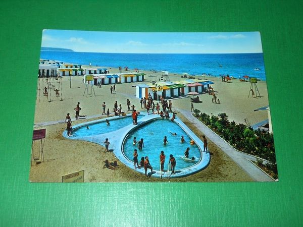 Cartolina Messina - Lido del Tirreno sulla spiaggia di Mortelle …