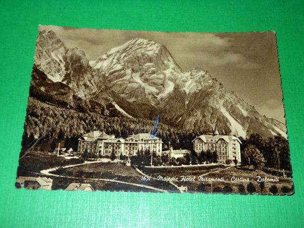 Cartolina Cortina - Majestic Hotel Miramonti 1960