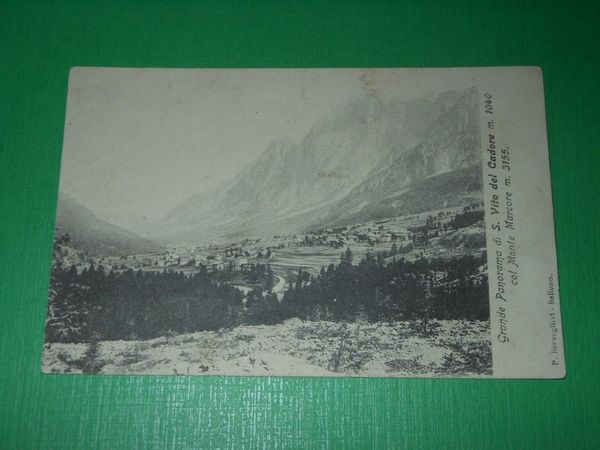 Cartolina Grande panorama di S. Vito del Cadore col Monte …