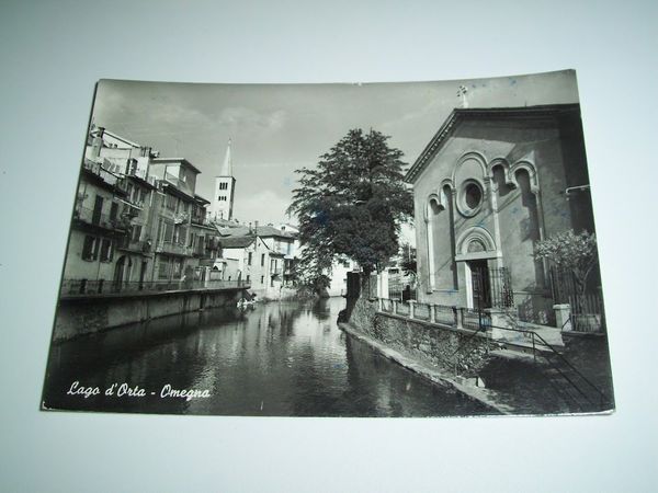 Cartolina Lago d' Orta - Omegna - Veduta 1950 ca