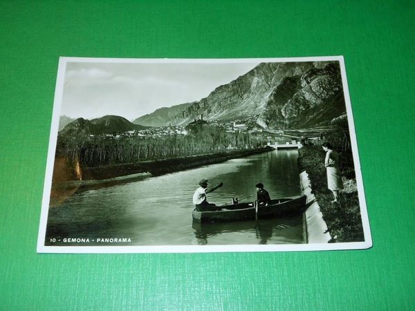 Cartolina Gemona - Panorama 1937.