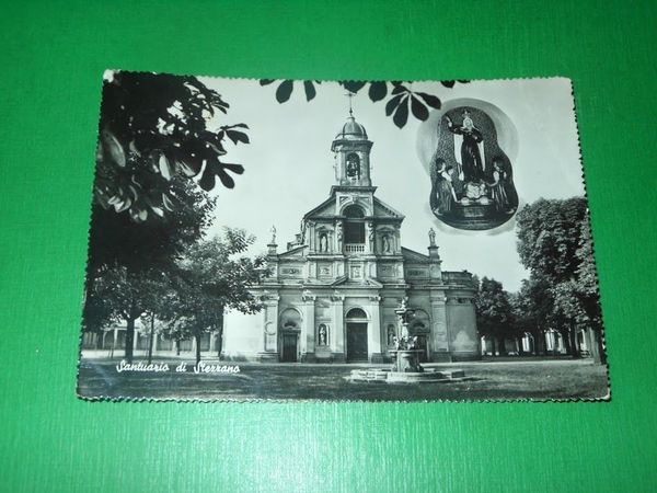 Cartolina Santuario di Stezzano ( Bergamo ) - Veduta 1957