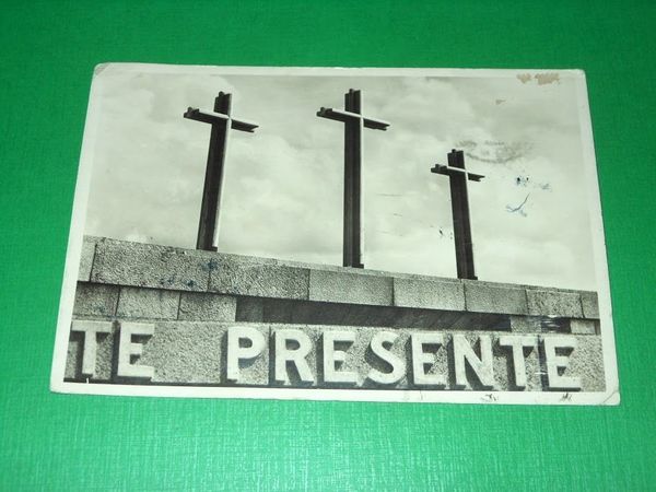 Cartolina Sacrario di Redipuglia - Le tre Croci del Tempio …