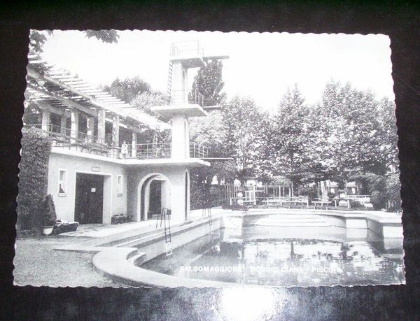 Cartolina Salsomaggiore - Poggio Diana - Piscina -- 1954