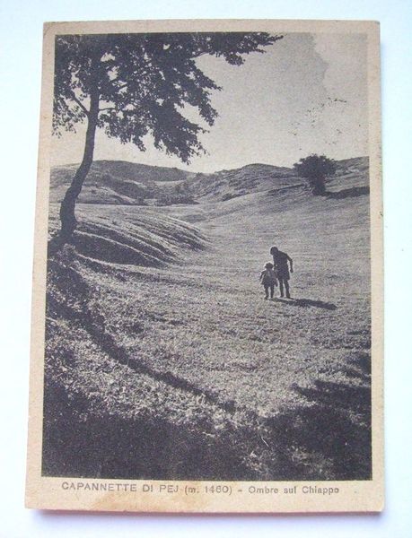 Cartolina Capannette di Pej ( Zerba ) - Veduta 1943