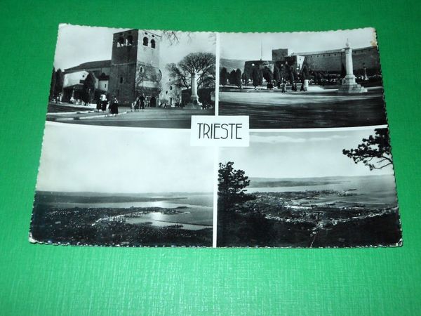 Cartolina Trieste - Vedute diverse -- 1954