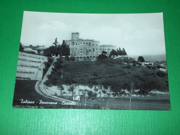 Cartolina Tabiano - Panorama - Castello 1955 ca