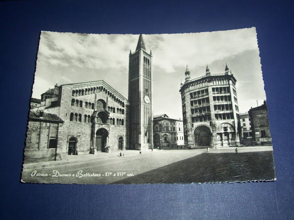 Cartolina Parma - Duomo e Battistero 1956