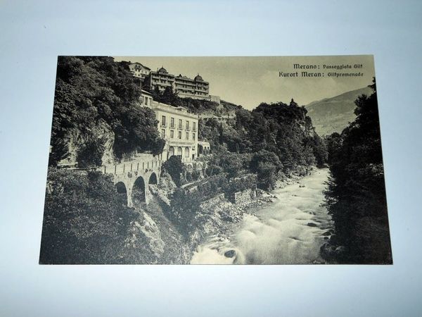 Cartolina Merano - Passeggiata Gilf 1940 ca.