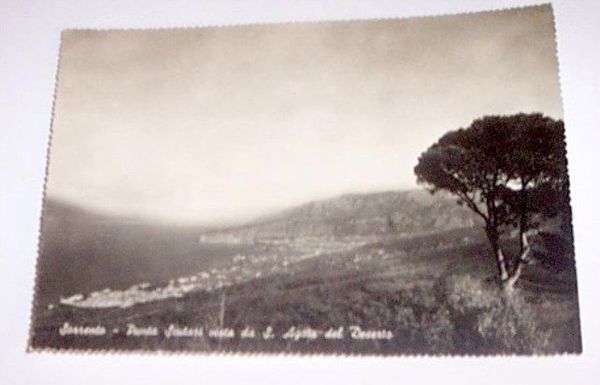 Foto Cartolina Sorrento Punta Scutari - 1950 ca.