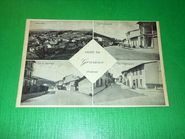 Cartolina Saluti da Grassina ( Firenze ) - Vedute diverse …