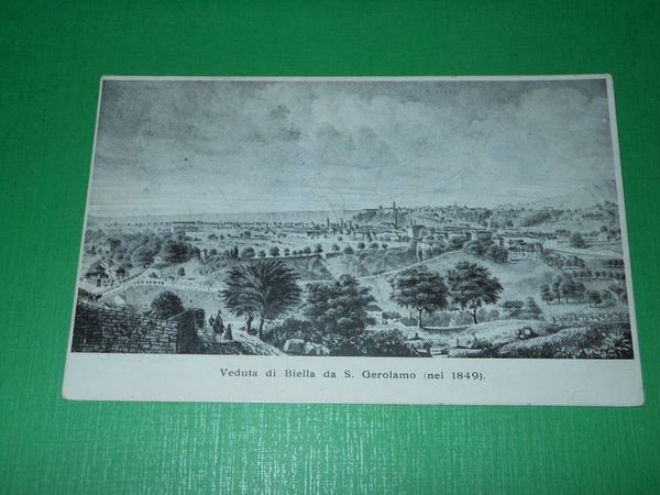 Cartolina Veduta di Biella da S. Gerolamo ( nel 1849 …