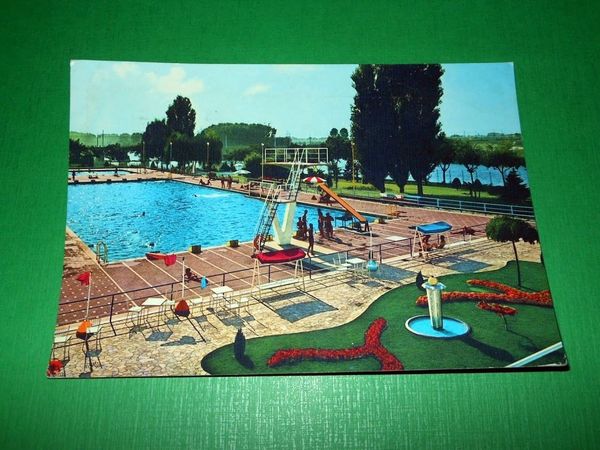 Cartolina Alessandria - Piscina Comunale 1965.