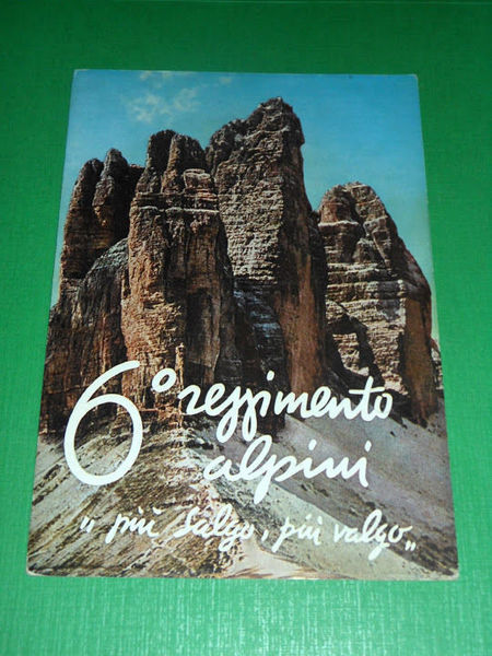 Cartolina Militaria - 6° Reggimento Alpini 1960 ca.