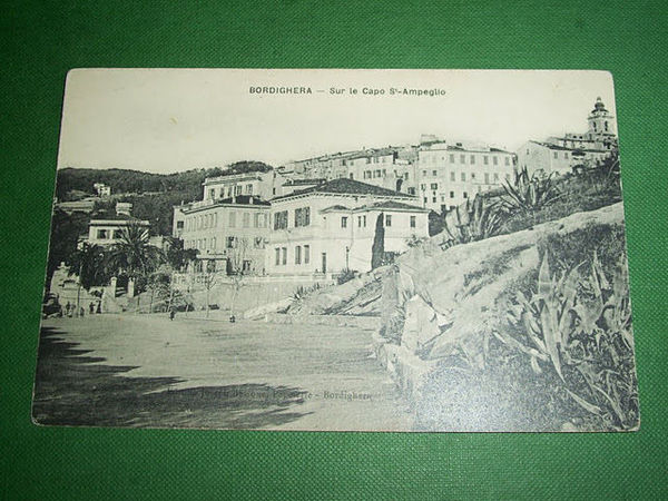 Cartolina Bordighera - Capo S. Ampeglio ( dettaglio ) 1910 …