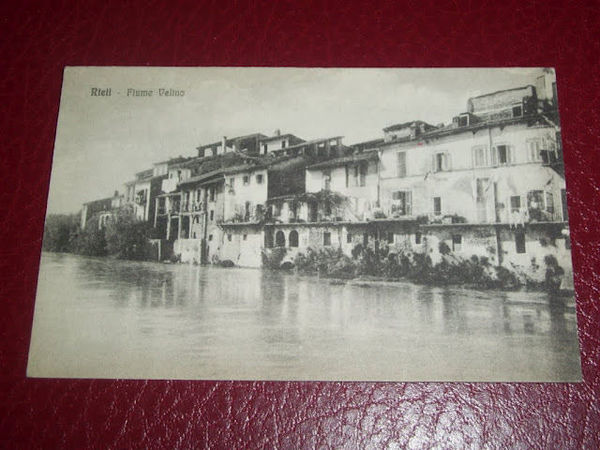 Cartolina Rieti - Fiume Vellino 1917.