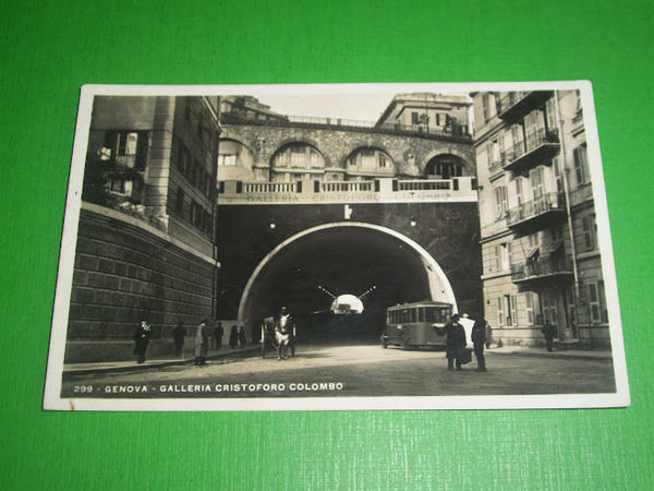 Cartolina Genova - Galleria Cristoforo Colombo 1935 ca.